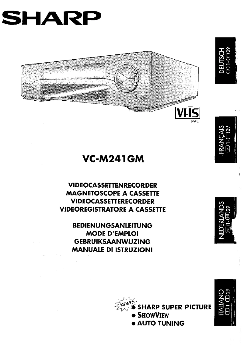Image de la première page du manuel de l'appareil VC-M241GM
