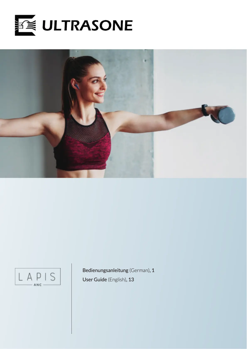 Page n°1 - Manuel utilisateur Ultrasone Lapis