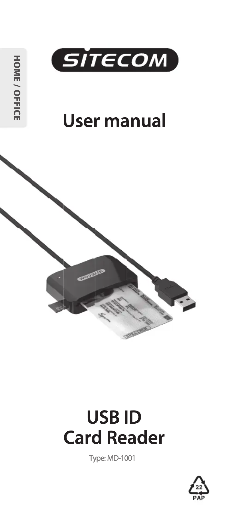 Image de la première page du manuel de l'appareil MD-1001