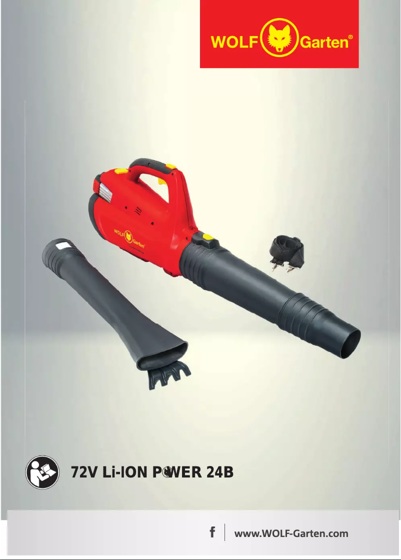 Page n°1 - Manuel utilisateur Wolf Garten 72V Li-ION Power 24B