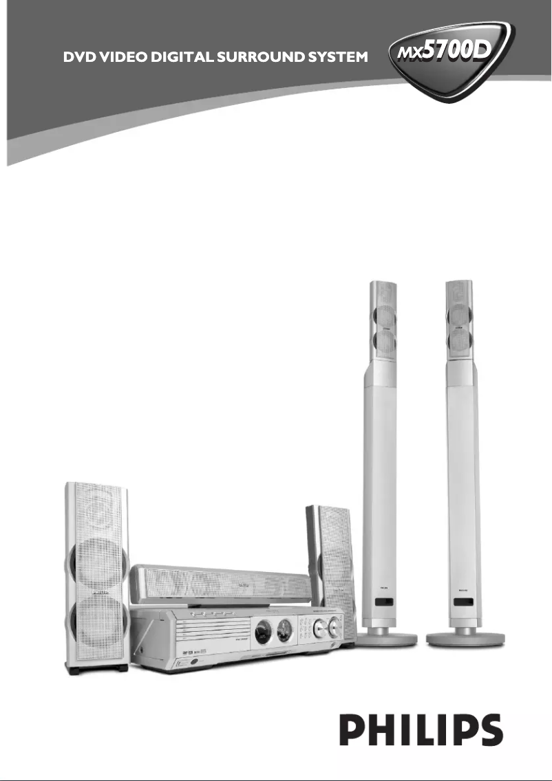 Page n°1 - Manuel utilisateur Philips MX5700D