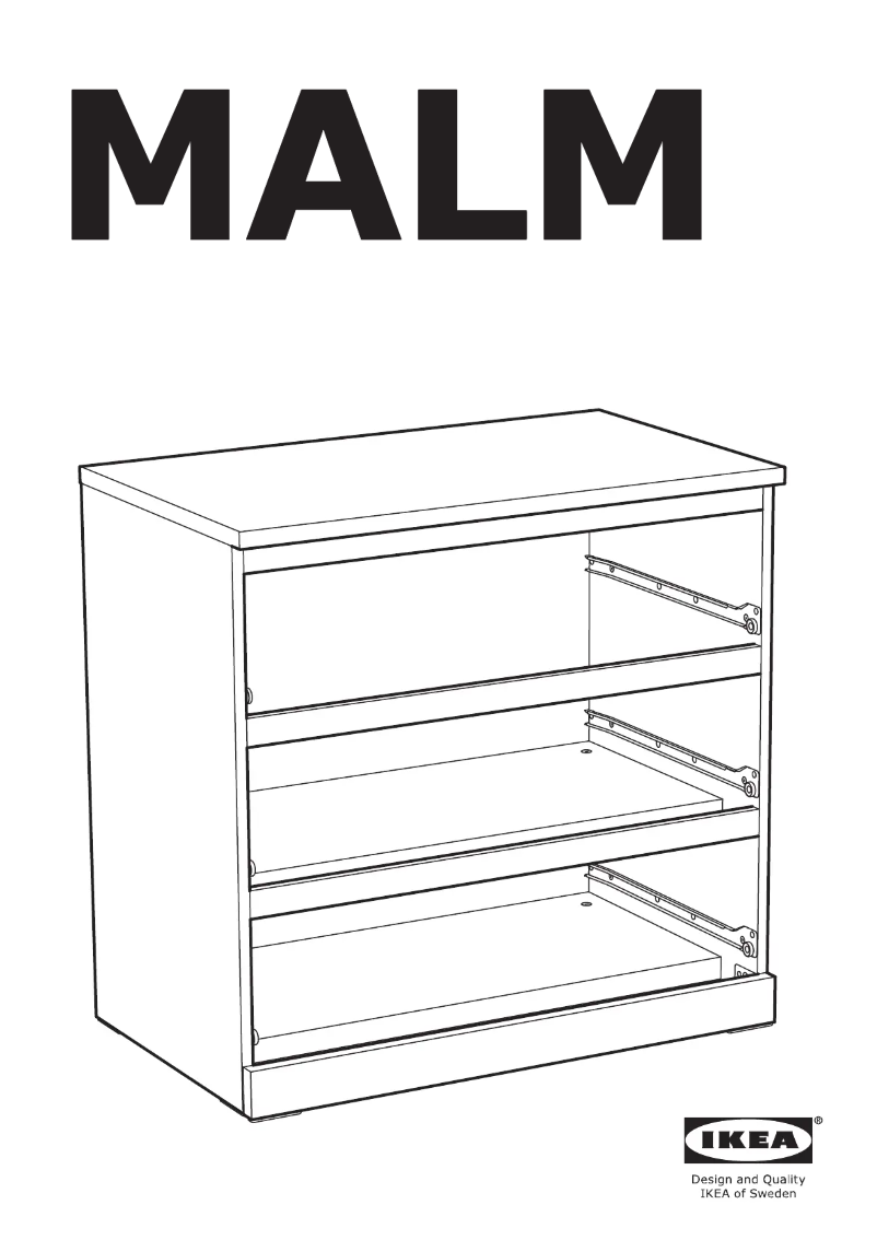 Page 1 de la notice Manuel utilisateur Ikea MALM 204.035.57