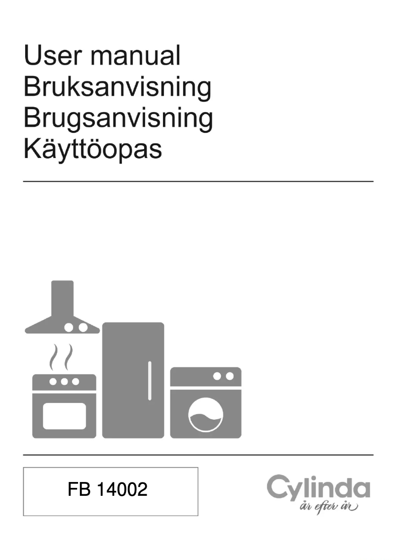 Page 1 de la notice Manuel utilisateur Cylinda FB 1400