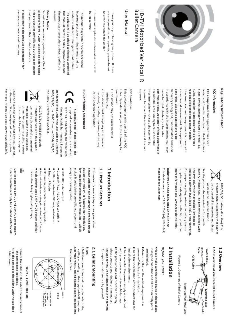 Page 1 de la notice Manuel utilisateur LTS CMHR6123DWA