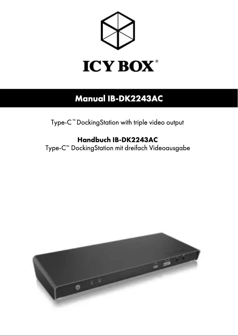 Page n°1 - Mode d'emploi Icy Box IB-DK2243AC