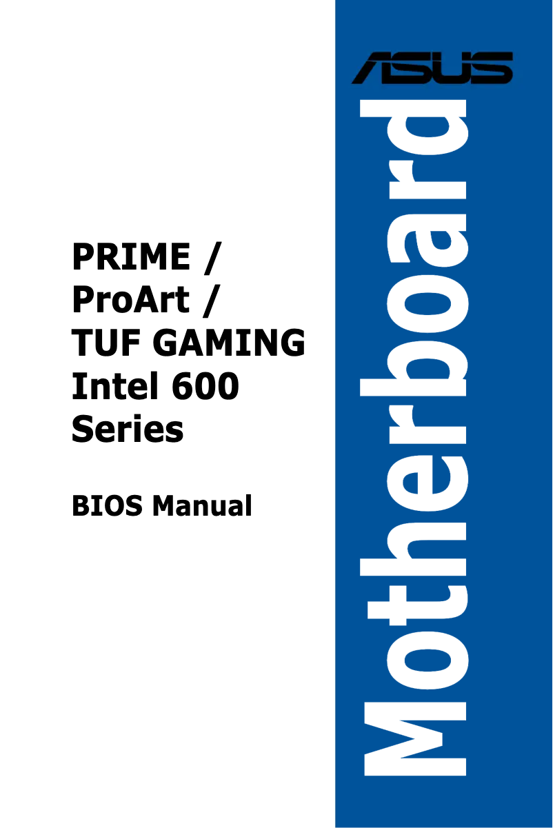 Page 1 de la notice Manuel utilisateur Asus Prime B660M-K D4