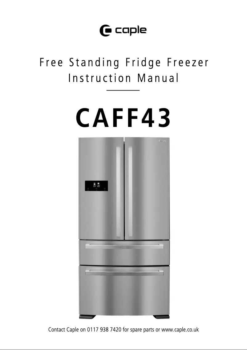 Page n°1 - Manuel utilisateur Caple CAFF43