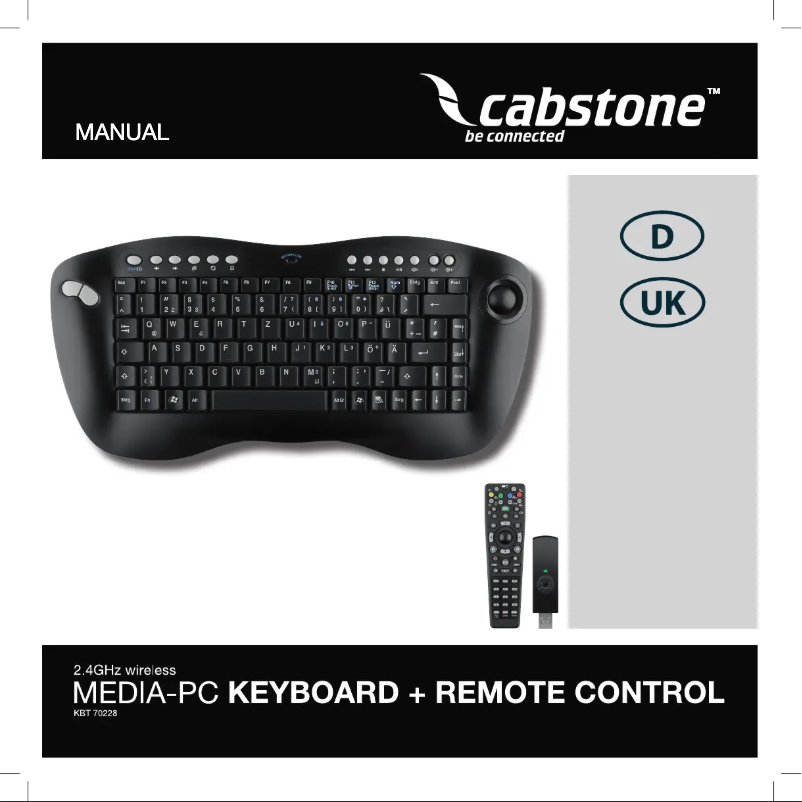 Page n°1 - Manuel utilisateur Cabstone KBT-200
