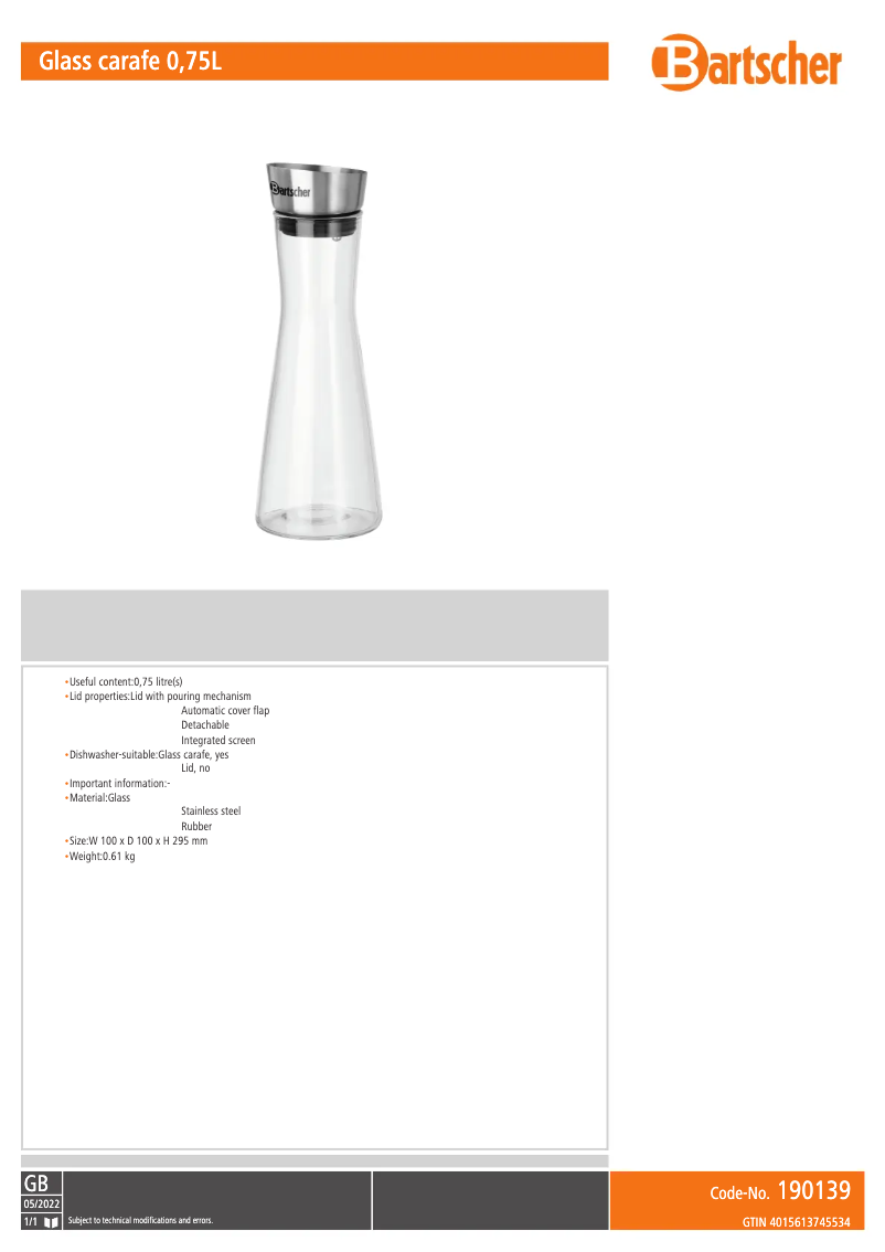 Image de la première page du manuel de l'appareil 190139