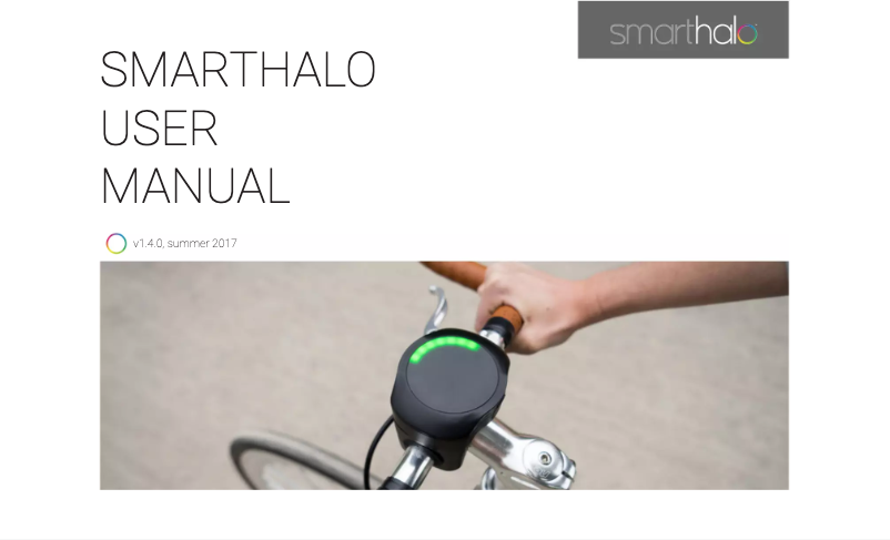 Page 1 de la notice Manuel utilisateur SmartHalo v1.4.0