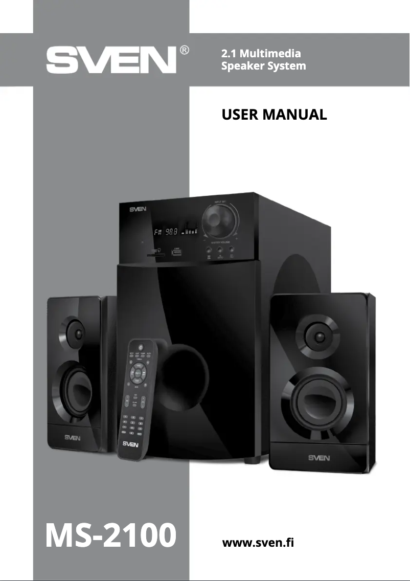 Page n°1 - Manuel utilisateur Sven MS-2100
