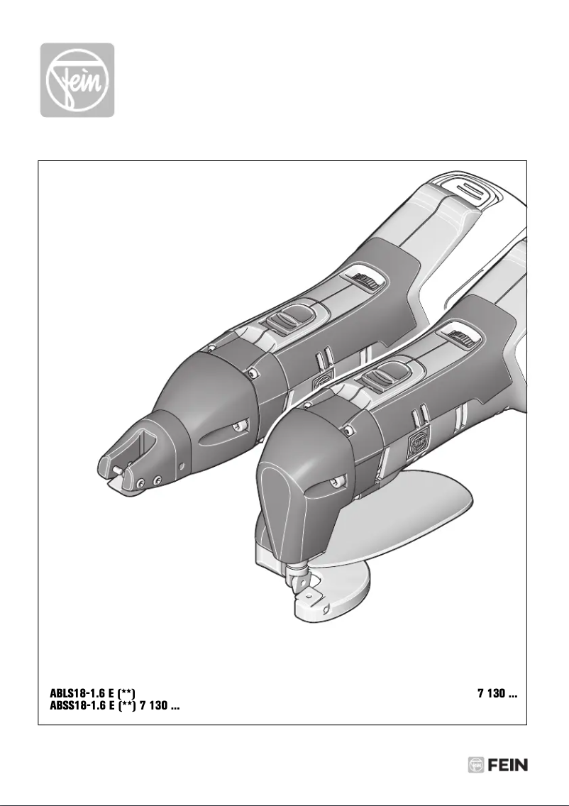 Image de la première page du manuel de l'appareil ABSS 18 1.6 E Select
