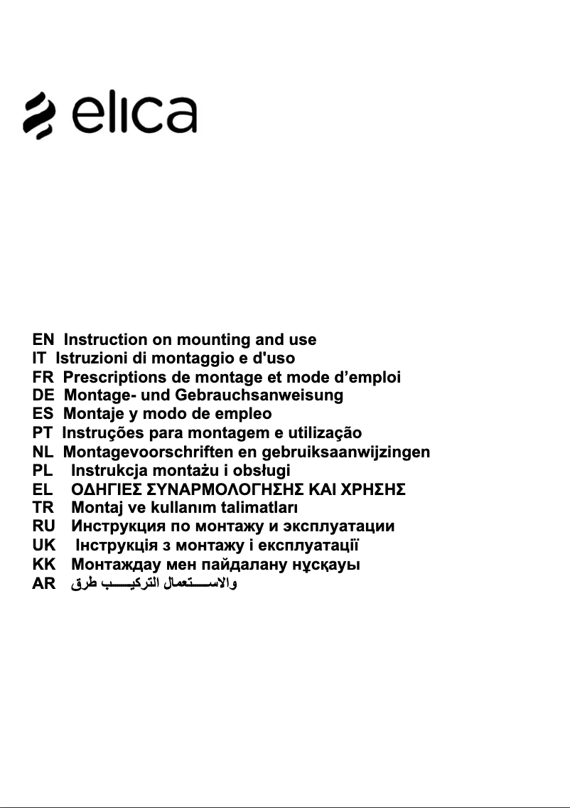 Page n°1 - Manuel utilisateur Elica NikolaTesla HP PRF0120976