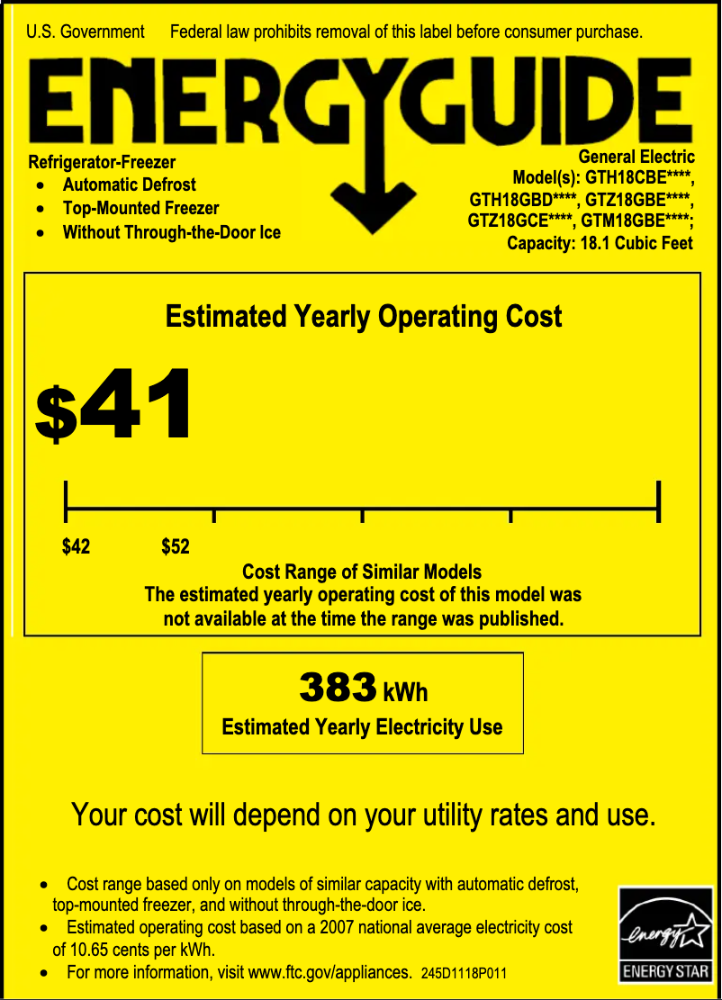 Image de la première page du manuel de l'appareil GTM18GBEES