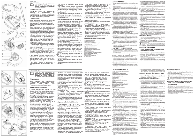 Image de la première page du manuel de l'appareil Springtec Parquet AB2722