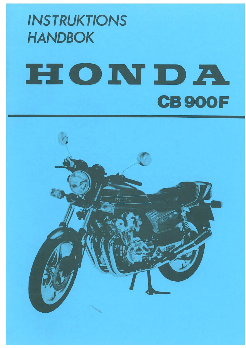 Página 1 del manual Manual de usuario Honda CB 900 F