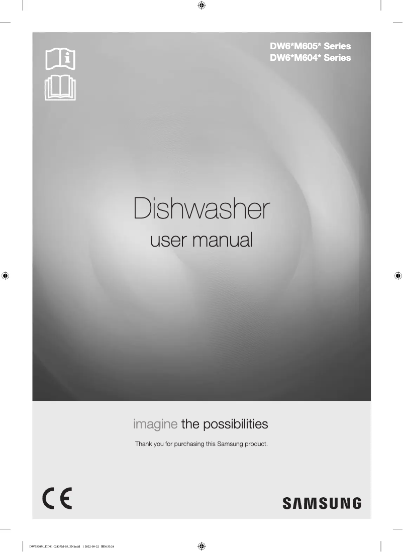 Page 1 de la notice Manuel utilisateur Samsung DW6BM6051US
