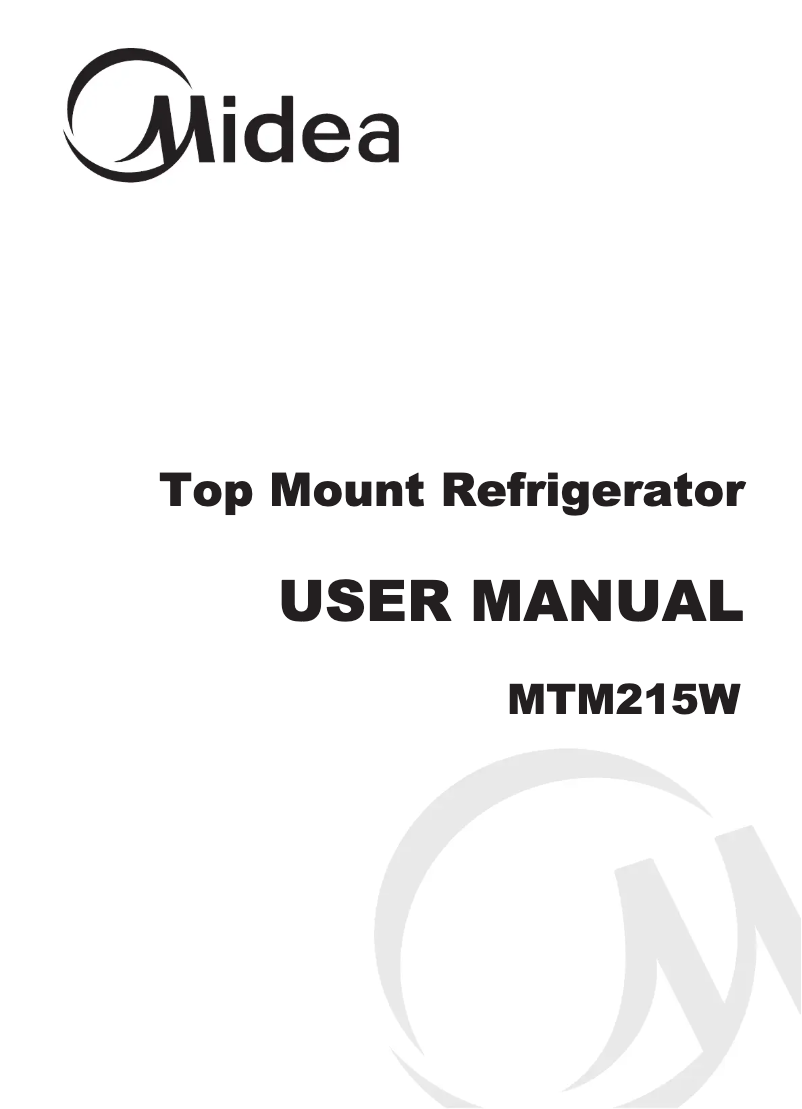 Page n°1 - Manuel utilisateur Midea MTM215W