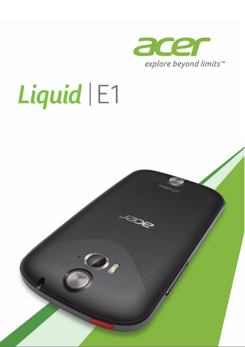 Página 1 del manual Manual de usuario Acer Liquid E1 Duo