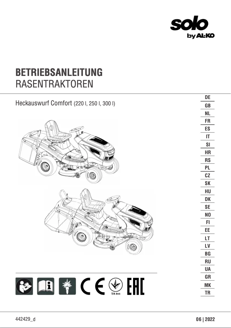 Page 1 de la notice Manuel utilisateur Solo T 16-93.7 HD V2