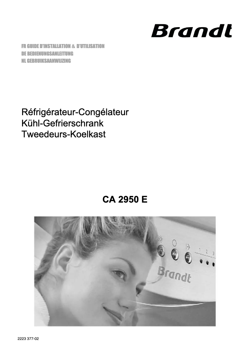 Image de la première page du manuel de l'appareil CA2950E