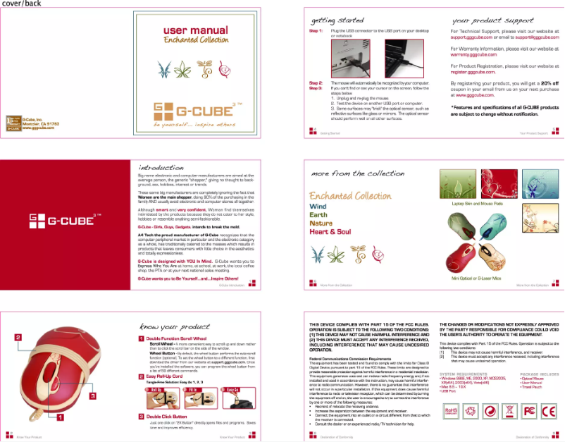 Page n°1 - Manuel utilisateur G-Cube Nature GOE-6DN