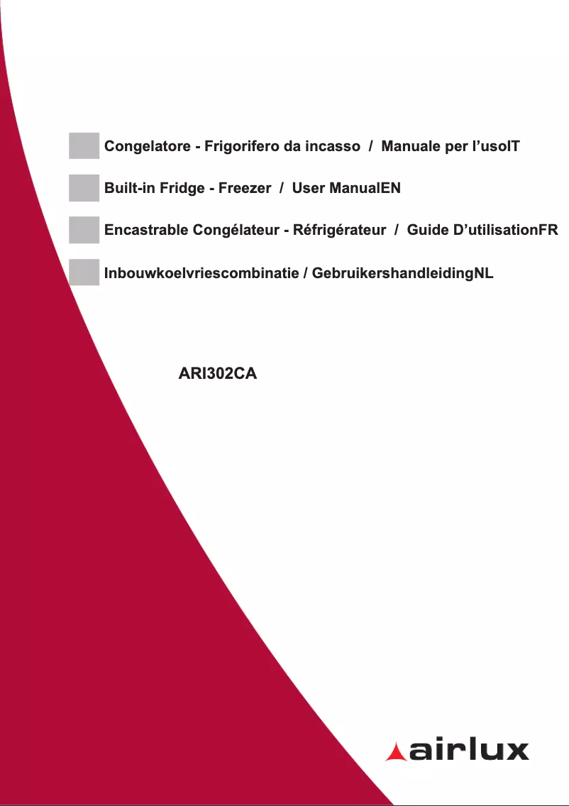 Page n°1 - Manuel utilisateur Glem Gas ARI302CA