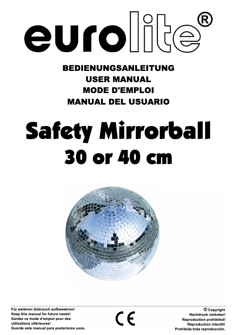 Page 1 de la notice Manuel utilisateur Eurolite 5010100A