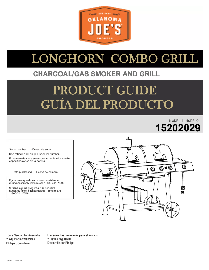 Page 1 de la notice Manuel utilisateur Char-Broil 15202029