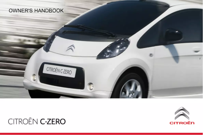 Página 1 del manual Manual de usuario Citroën C-Zero (2014)