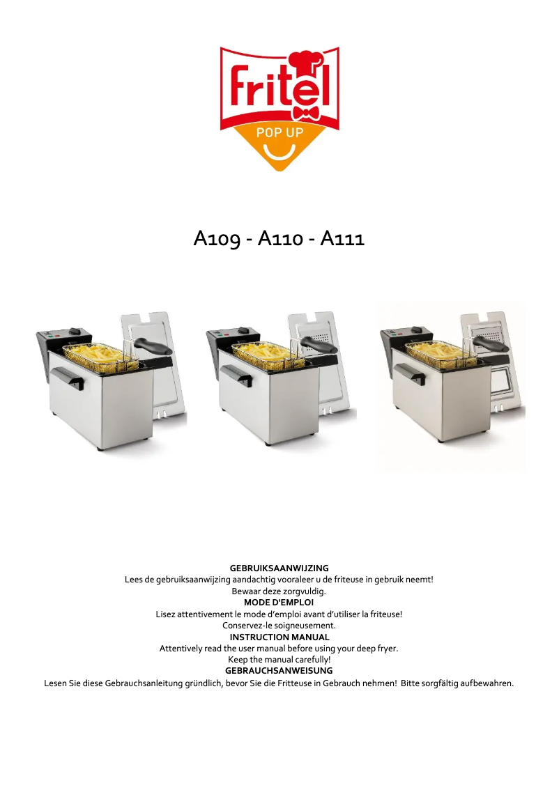 Page 1 de la notice Manuel utilisateur Fritel A109