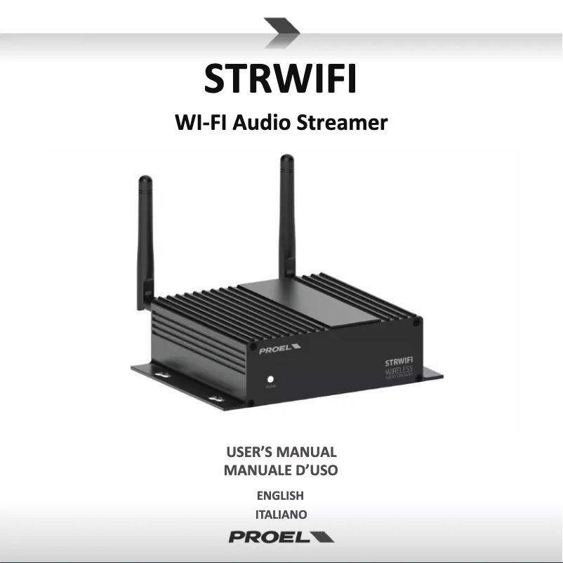 Image de la première page du manuel de l'appareil STRWIFI