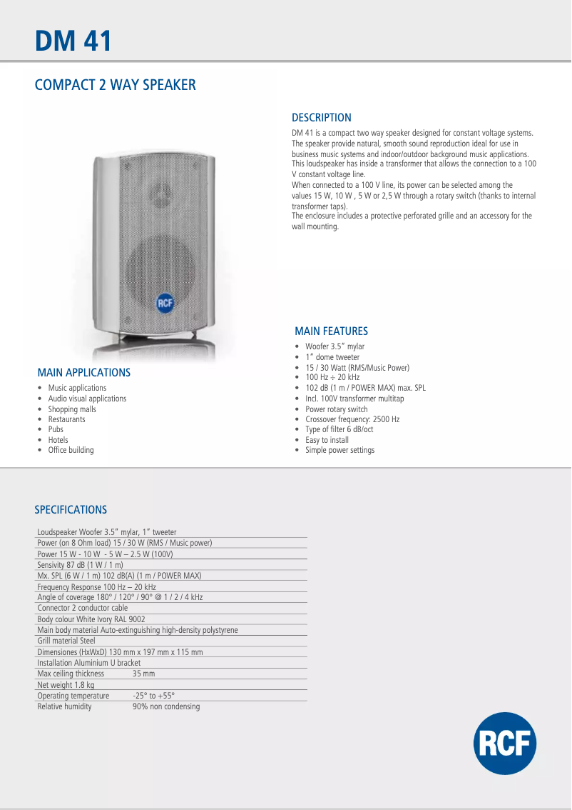 Image de la première page du manuel de l'appareil DM 41