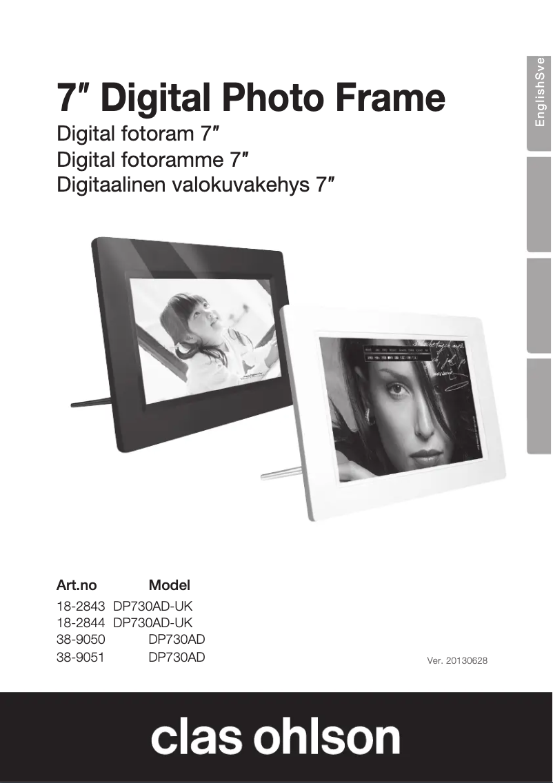 Imagen de la primera página del manual del dispositivo DP730AD38