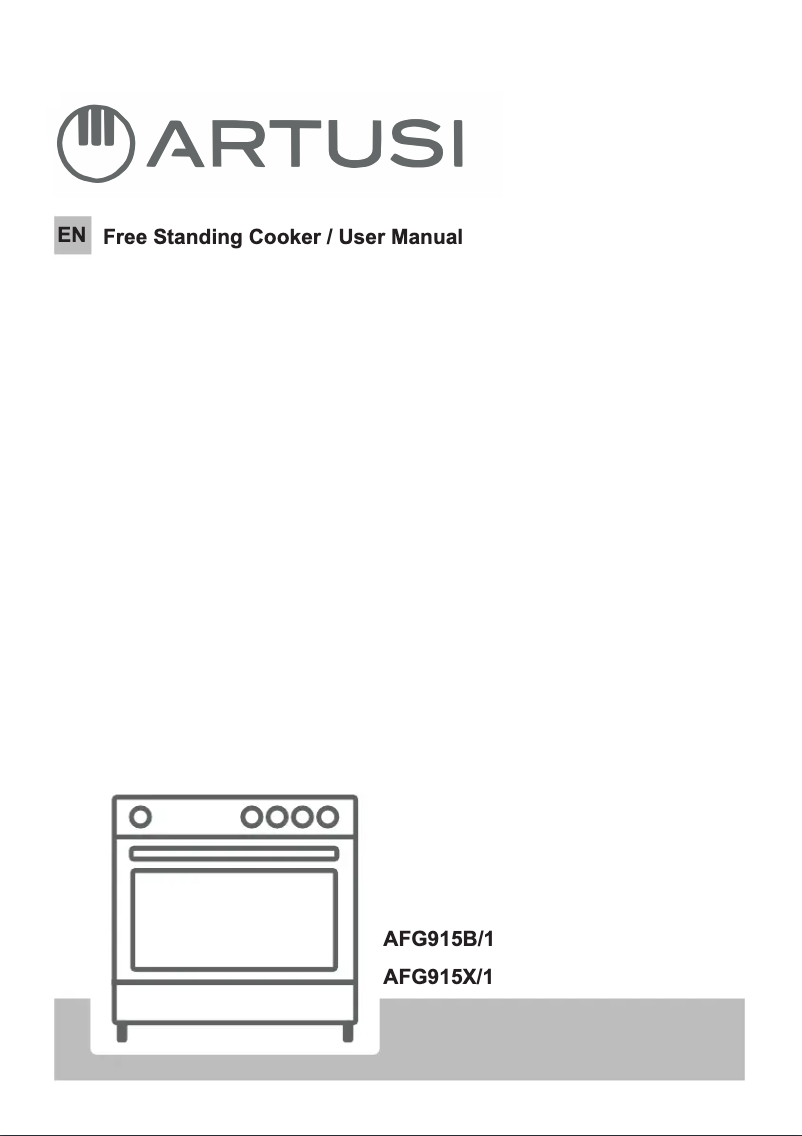 Page 1 de la notice Manuel utilisateur Artusi AFG915B-1