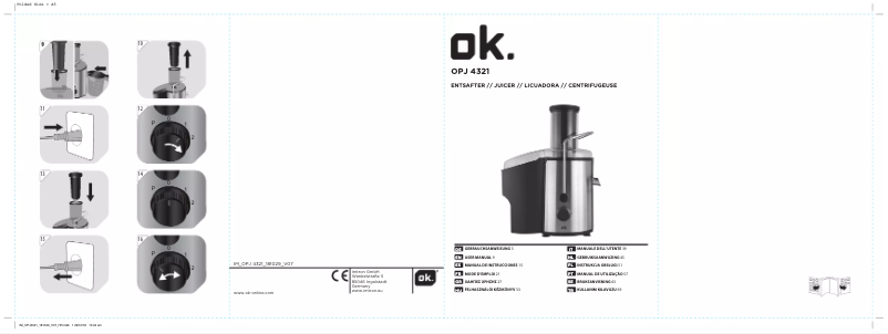 Image de la première page du manuel de l'appareil OPJ 4321