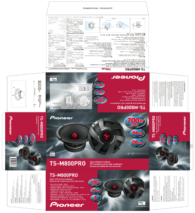Image de la première page du manuel de l'appareil TS-M800PRO