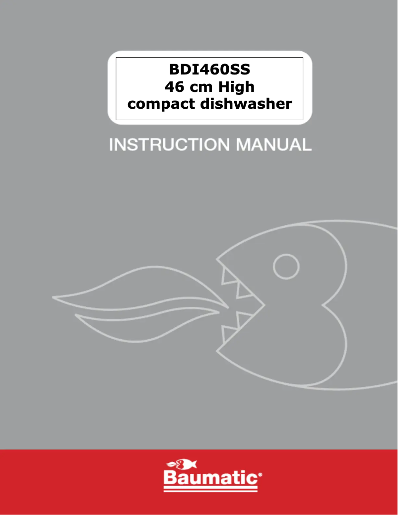 Page n°1 - Manuel utilisateur Baumatic BDI460SS