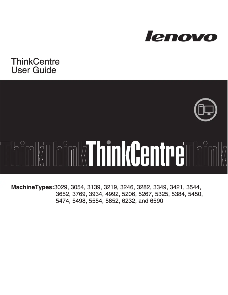 Page 1 de la notice Manuel utilisateur Lenovo ThinkCentre M90