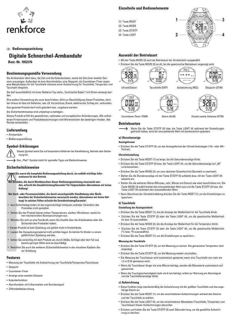 Image de la première page du manuel de l'appareil 1052376