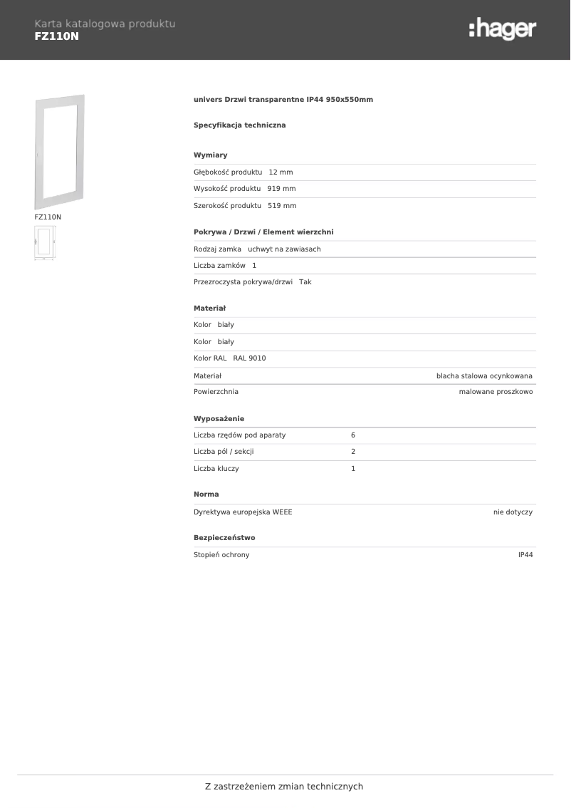 Image de la première page du manuel de l'appareil FZ110N