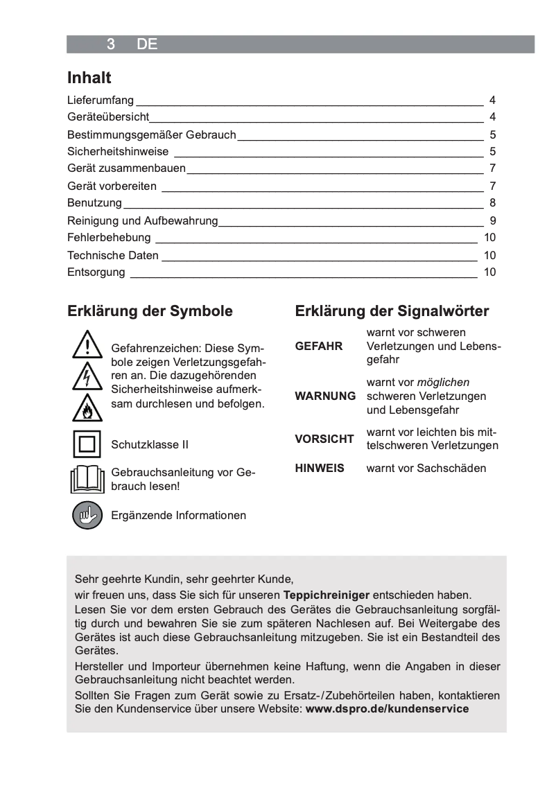 Image de la première page du manuel de l'appareil 08727