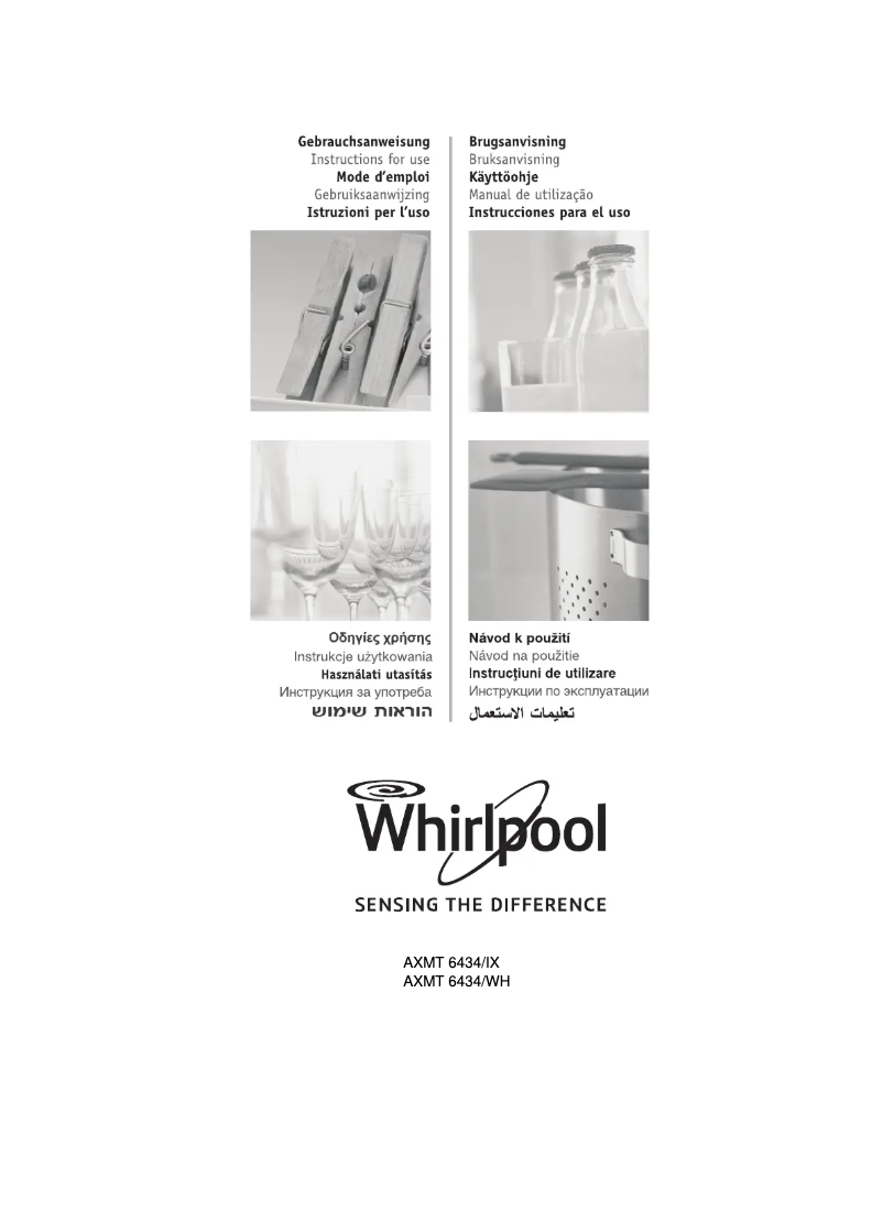 Page 1 de la notice Manuel utilisateur Whirlpool AXMT 6434/WH