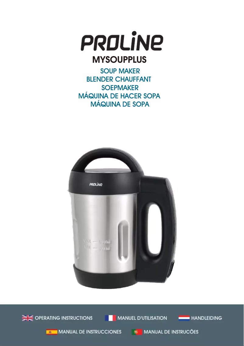 Página 1 del manual Manual de usuario Proline MYSOUPPLUS