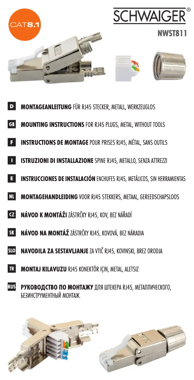 Página 1 del manual Manual de usuario Schwaiger NWST811