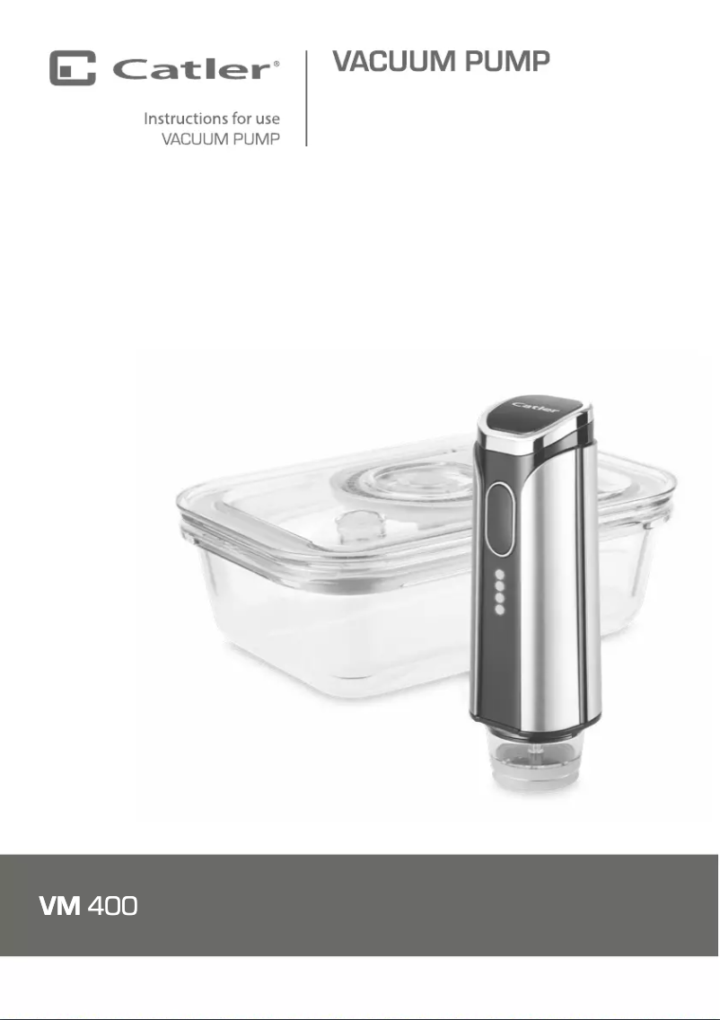 Page 1 de la notice Manuel utilisateur Catler VM 400