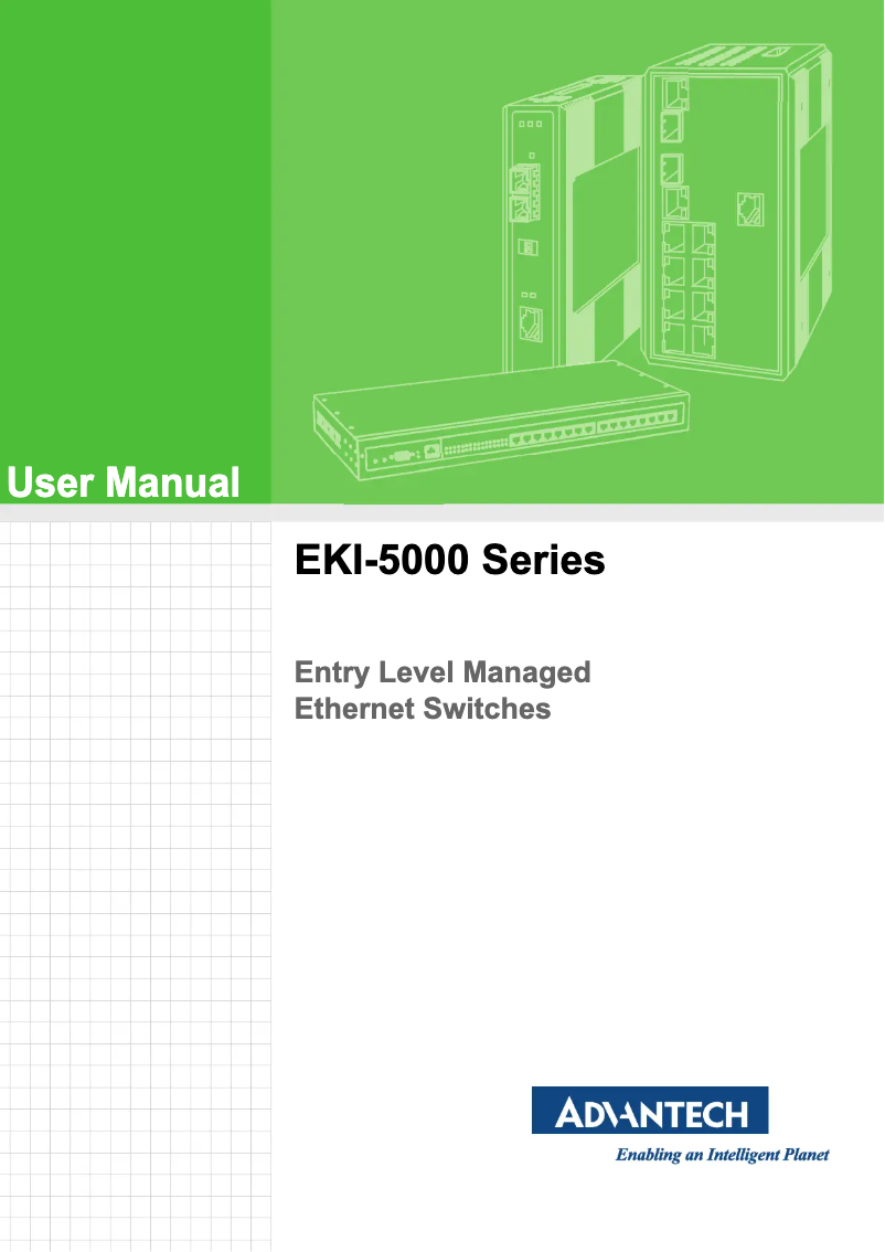 Page n°1 - Manuel utilisateur Advantech EKI-5528I-MB-AE