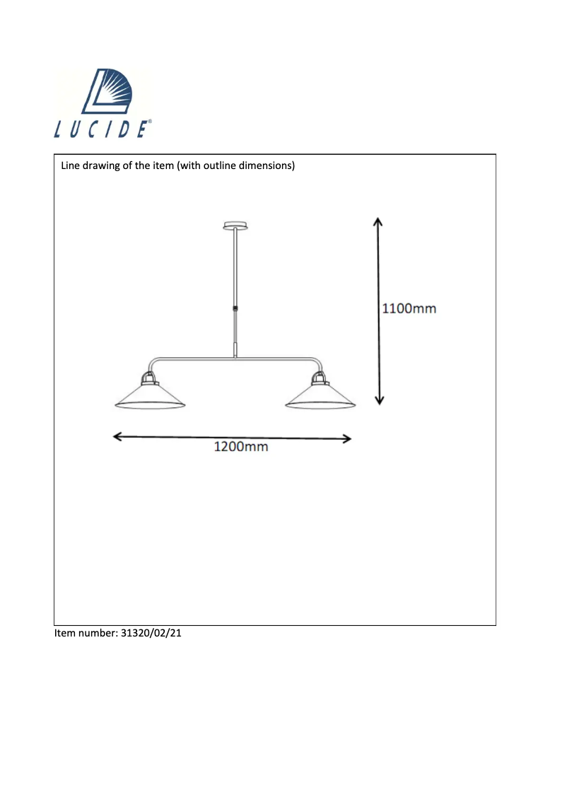 Page 1 de la notice Manuel utilisateur Lucide Berkley 31320/02/21
