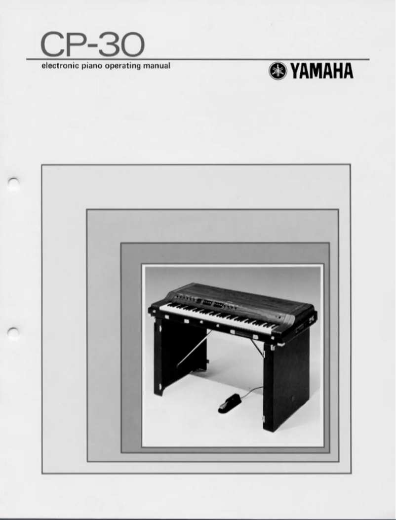 Page 1 de la notice Manuel utilisateur Yamaha CP-30