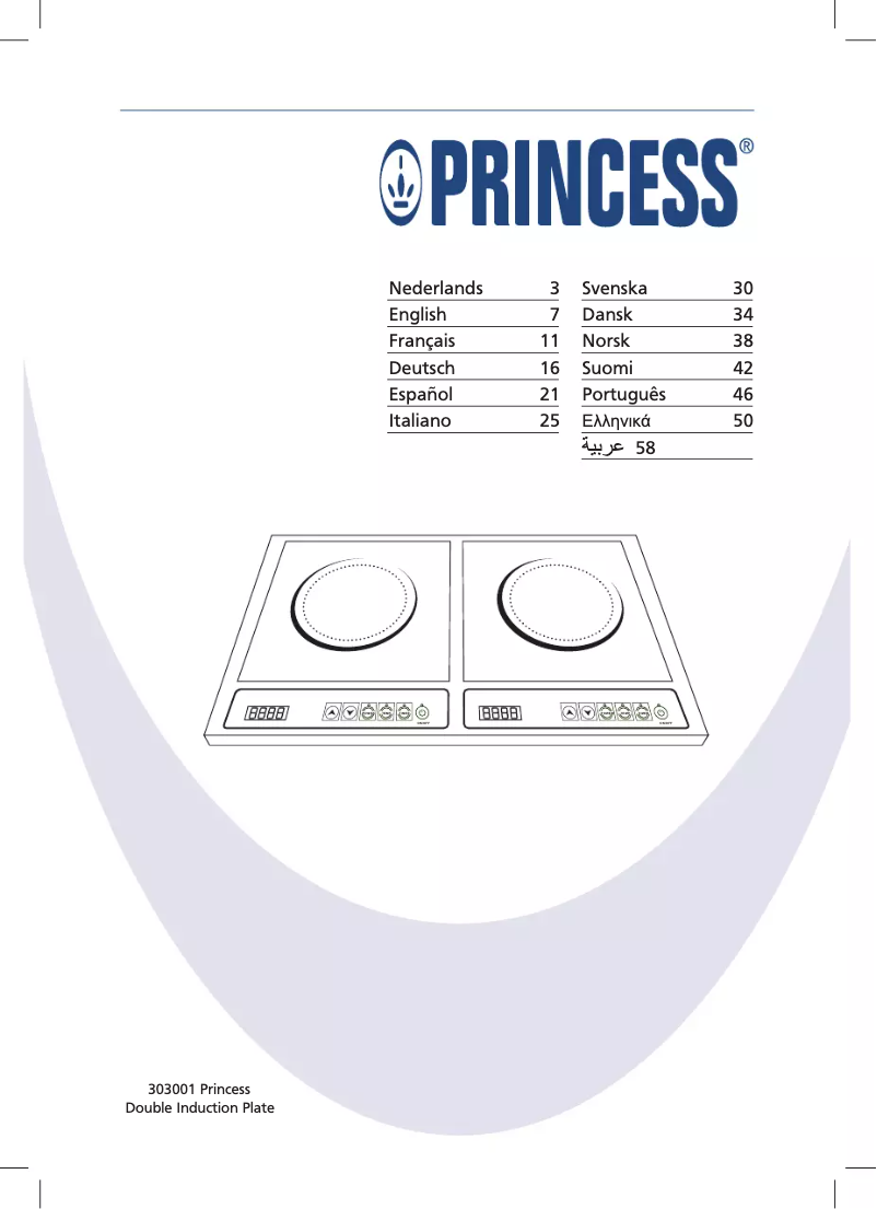 Page n°1 - Manuel utilisateur Princess 303001